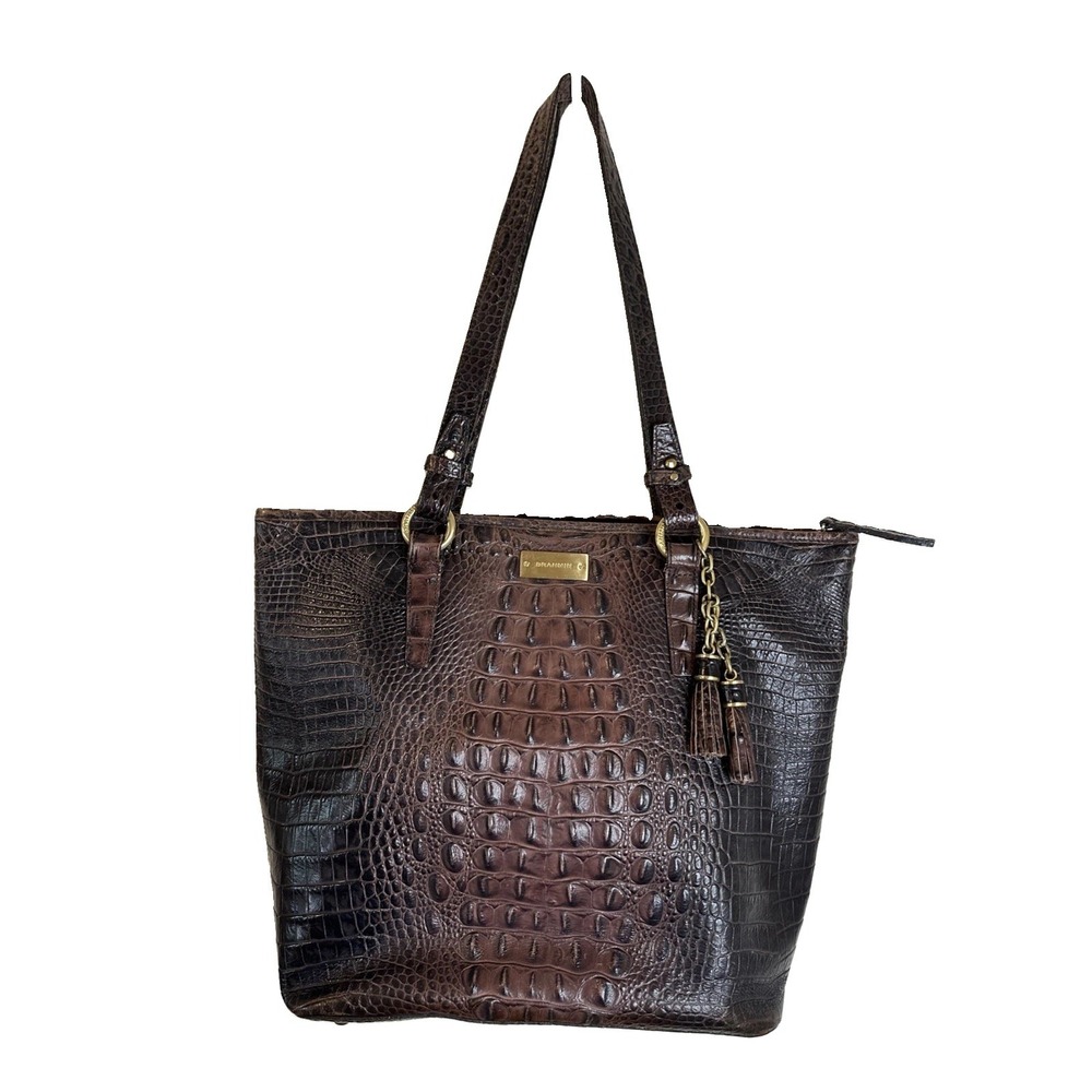 BRAHMIN Medium Asher Tote In Pecan Melbourne Leather